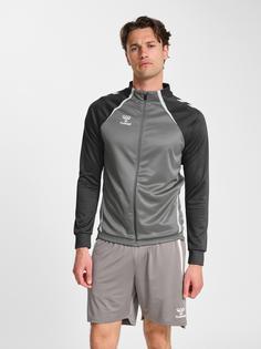 Rückansicht von hummel Funktionssweatshirt STEEL GRAY/ASPHALT