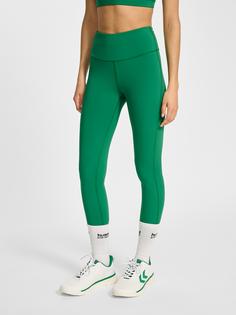 Rückansicht von hummel Tights Damen VERDANT GREEN