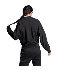 Rückansicht von adidas Tiro Tracktop Jacke Damen Funktionssweatshirt Damen schwarzschwarz