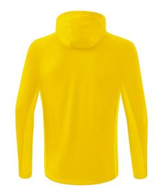 Rückansicht von Erima Liga Star Kapuzenjacke Trainingsjacke Herren gelbschwarz