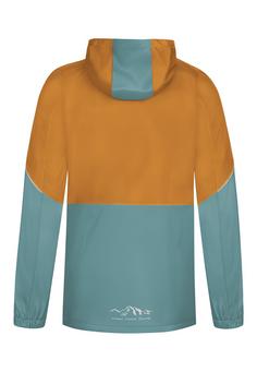 Rückansicht von normani Outdoor Sports Sointula Outdoorjacke Kinder Blau/Coyote