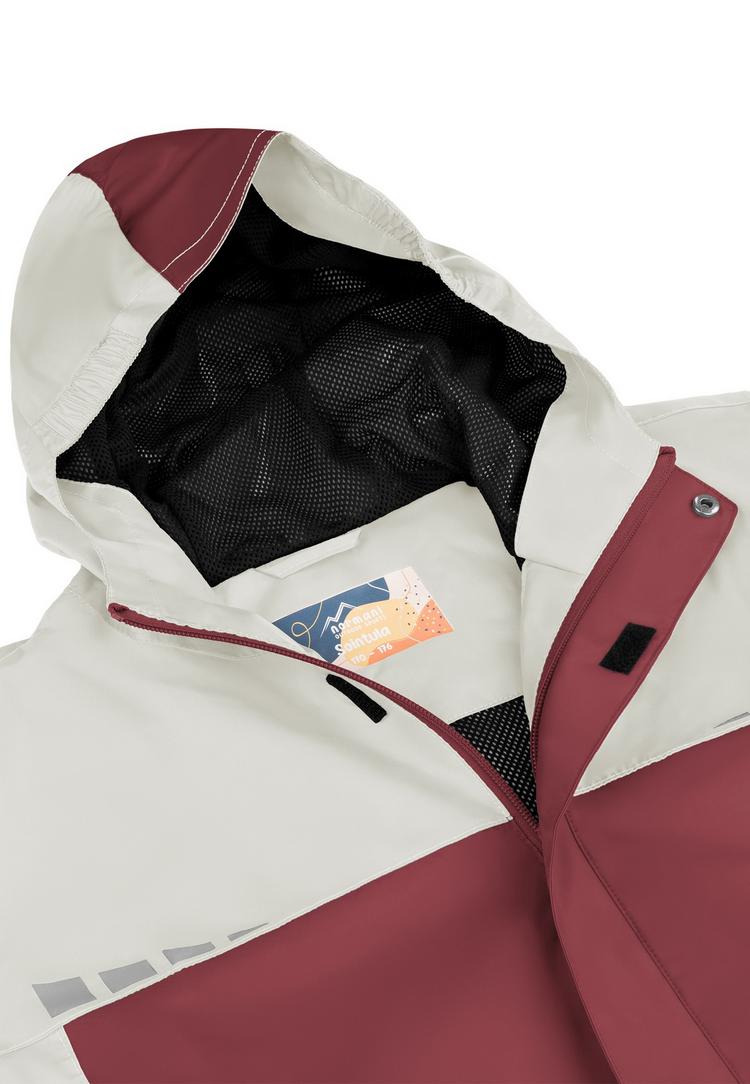 normani Outdoor Sports normani Outdoor Sports Sointula Outdoorjacke Kinder - Rot/Wei&szlig; - 0 | SportScheck