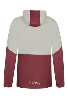 Rückansicht von normani Outdoor Sports Sointula Outdoorjacke Kinder Rot/Weiß