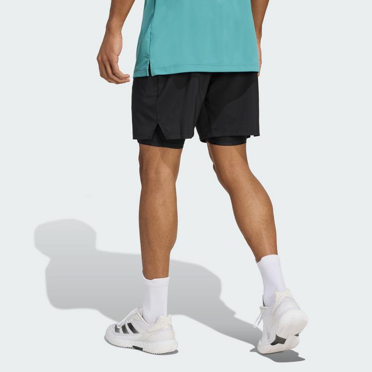 adidas adidas Club Tennis Climacool 2-in-1 Shorts Tennisshorts Herren - Black - 1 | SportScheck