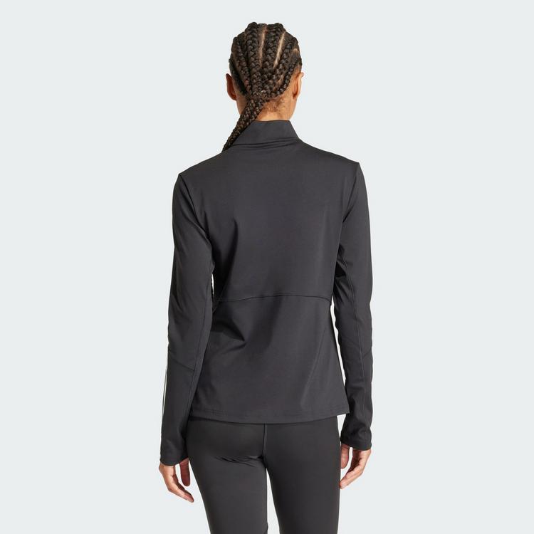 adidas adidas Hyperglam Training Quarter-Zip Oberteil Trainingsanzug Damen - Black / White - 1 | SportScheck