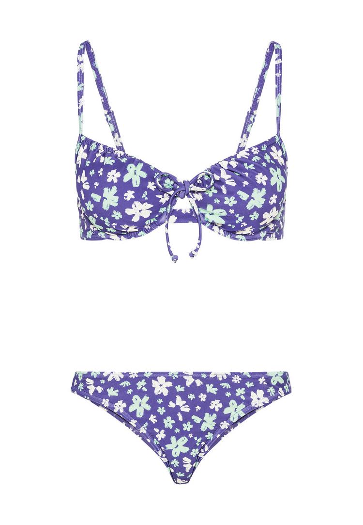 LSCN by Lascana LSCN by Lascana B&uuml;gel-Bikini Bikini Set Damen - violett bedruckt - 1 | SportScheck