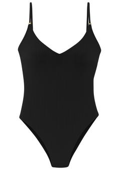 ELBSAND Badeanzug Badeanzug Damen schwarz