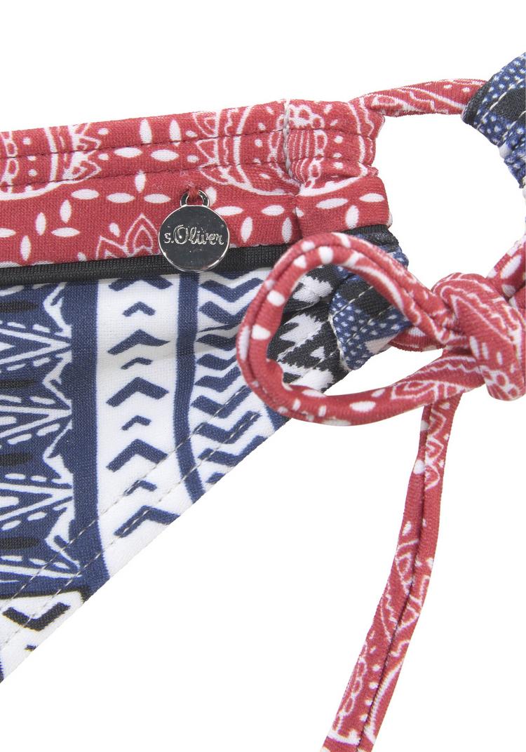 S.OLIVER S.OLIVER Bikini-Hose Bikini Hose Damen - blau-rot - 0 | SportScheck