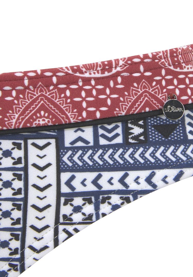 S.OLIVER S.OLIVER Bikini-Hose Bikini Hose Damen - blau-rot - 0 | SportScheck