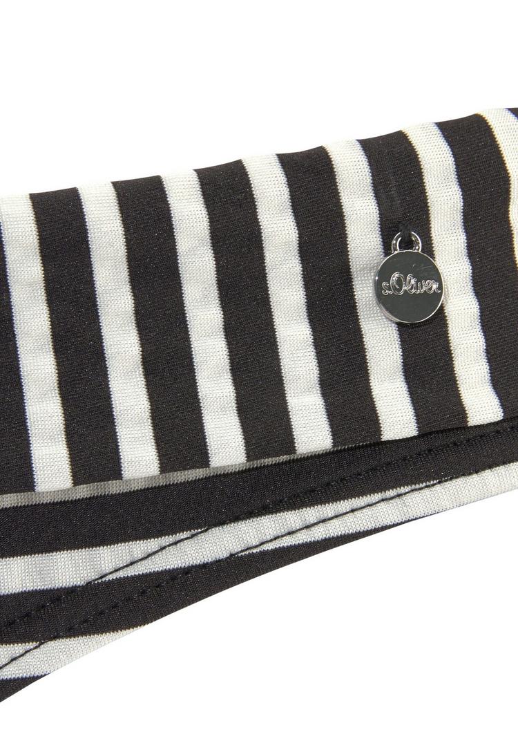 S.OLIVER S.OLIVER B&uuml;gel-Bikini Bikini Set Damen - schwarz-wei&szlig; - 0 | SportScheck