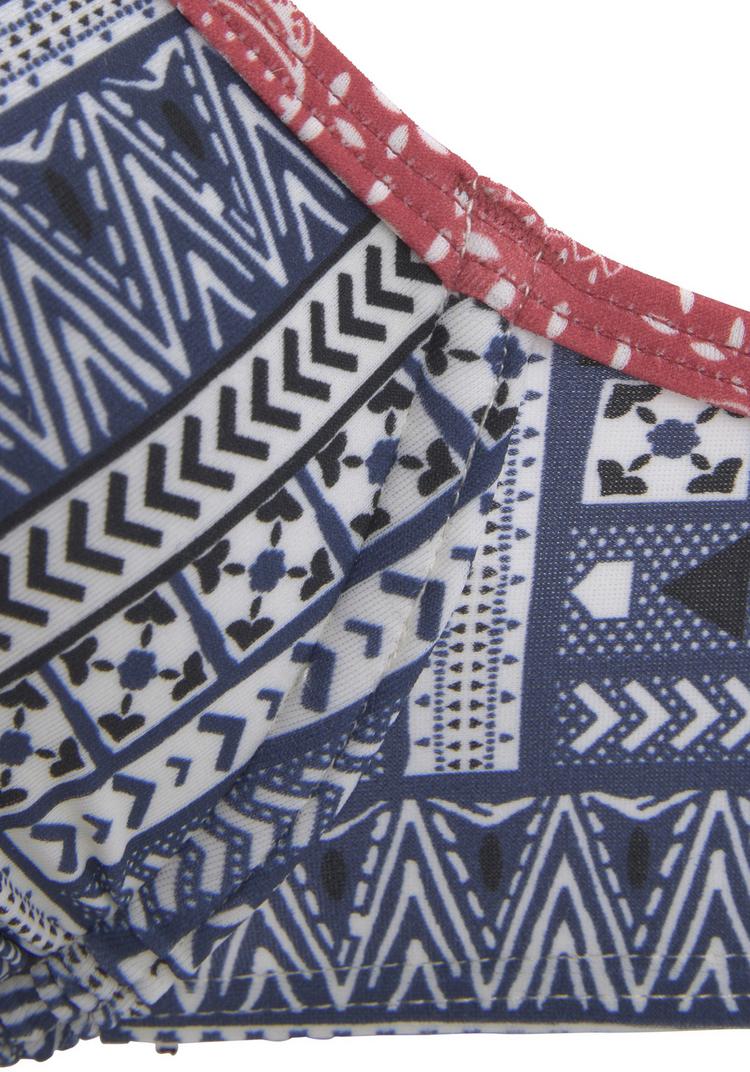 S.OLIVER S.OLIVER Push-Up-Bikini-Top Bikini Oberteil Damen - blau-rot - 0 | SportScheck