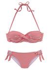S.OLIVER B&uuml;gel-Bandeau-Bikini Bikini Set Damen - rot-wei&szlig;