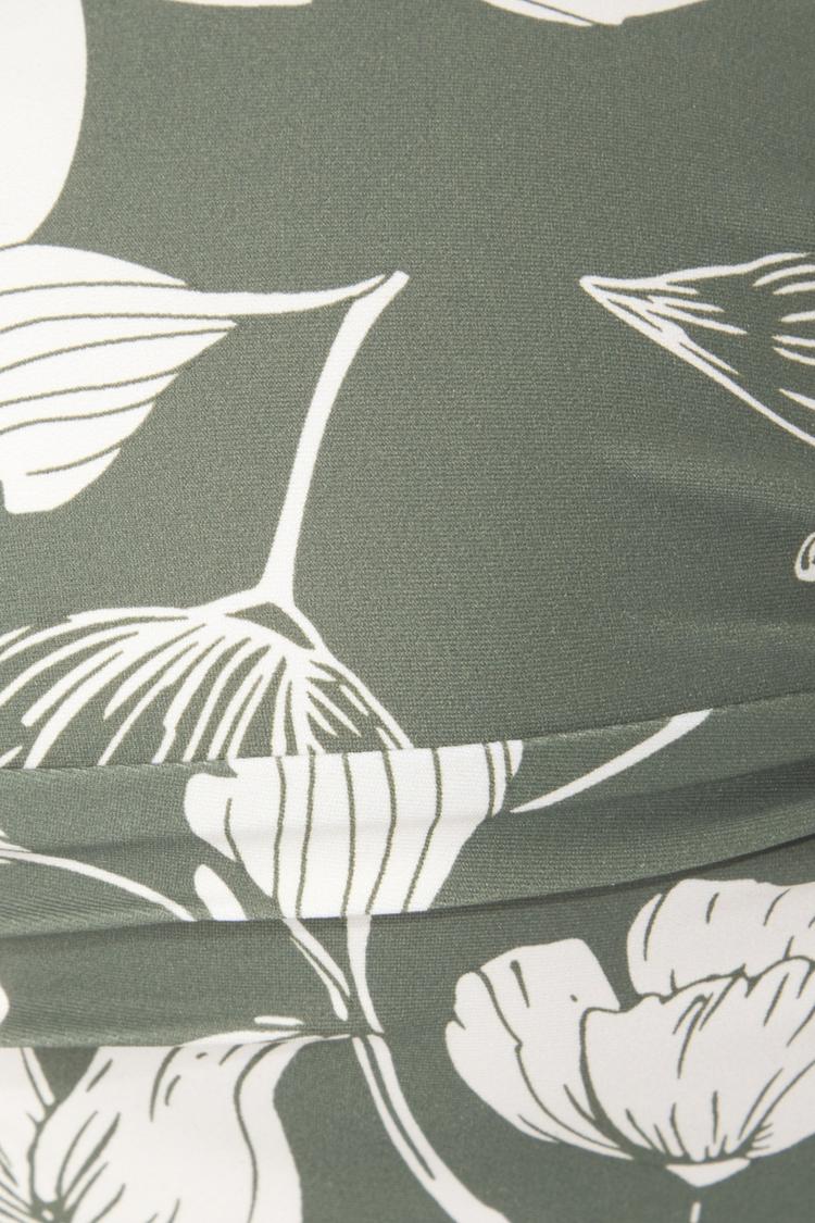 S.OLIVER S.OLIVER B&uuml;gel-Bandeau-Bikini-Top Bikini Oberteil Damen - olive-creme bedruckt - 1 | SportScheck