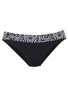 S.OLIVER Bikini-Hose Bikini Hose Damen schwarz-weiß