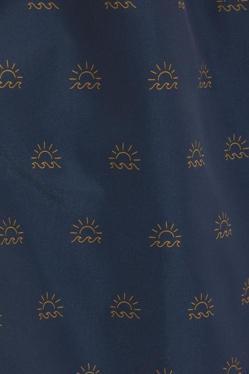 Rückansicht von S.OLIVER Badeshorts Badeshorts Herren navy-mango print