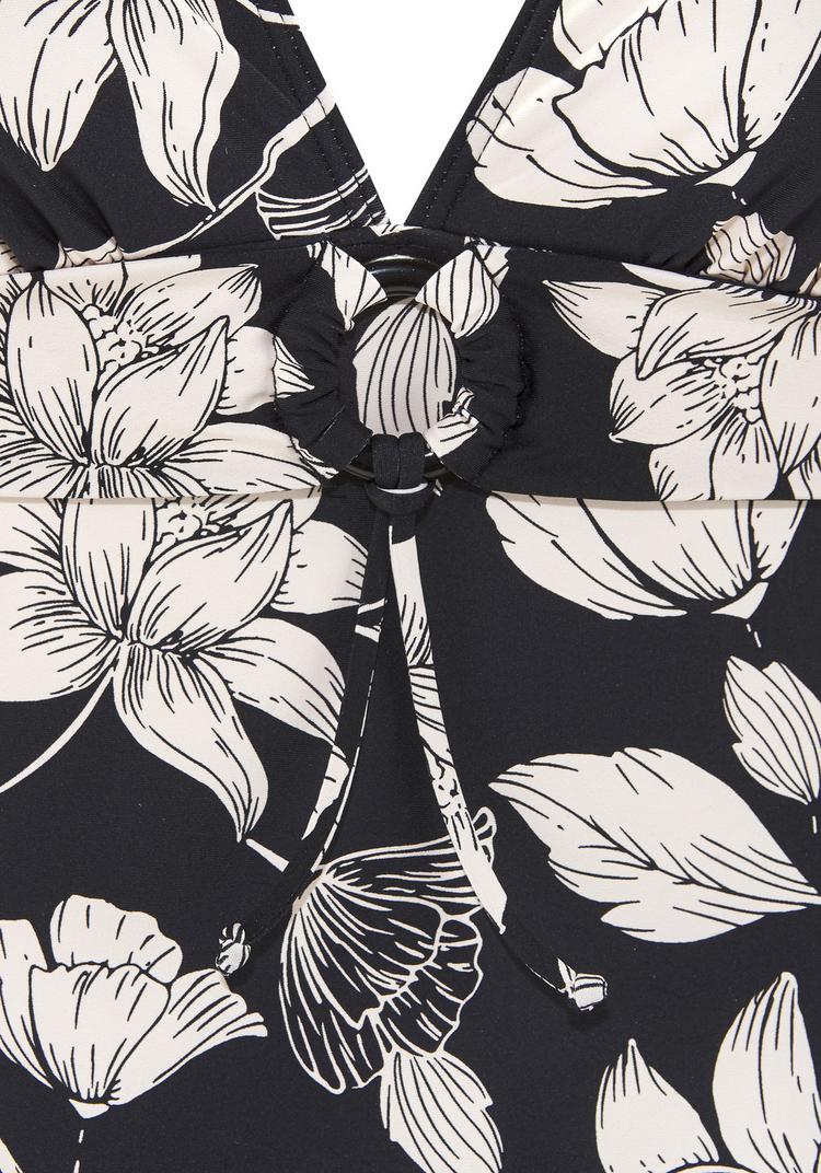 S.OLIVER S.OLIVER Badeanzug Badeanzug Damen - schwarz-cream - 1 | SportScheck