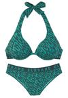 ELBSAND B&uuml;gel-Bikini Bikini Set Damen - petrol bedruckt