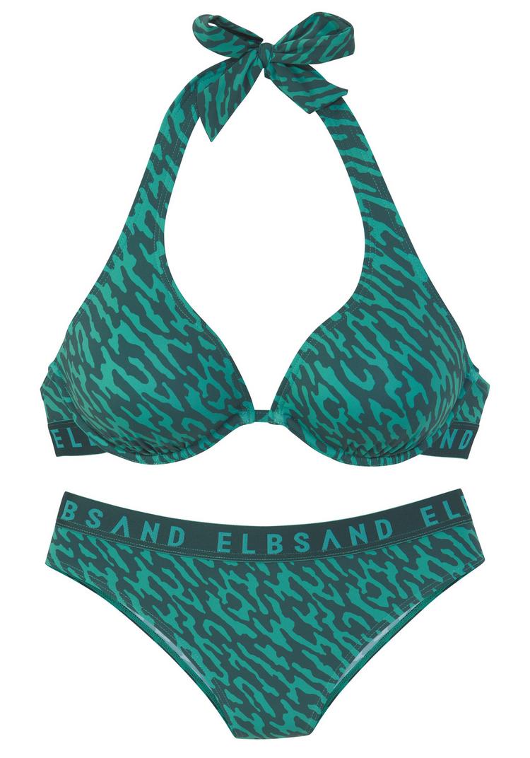 ELBSAND ELBSAND B&uuml;gel-Bikini Bikini Set Damen - petrol bedruckt - 0 | SportScheck