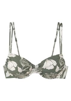 S.OLIVER Bügel-Bikini-Top Bikini Oberteil Damen olive-creme