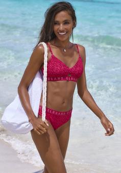 Rückansicht von ELBSAND Bustier-Bikini Bikini Set Damen hummer bedruckt