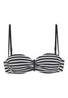 VENICE BEACH Bandeau-Bikini-Top Bikini Oberteil Damen - schwarz-wei&szlig;