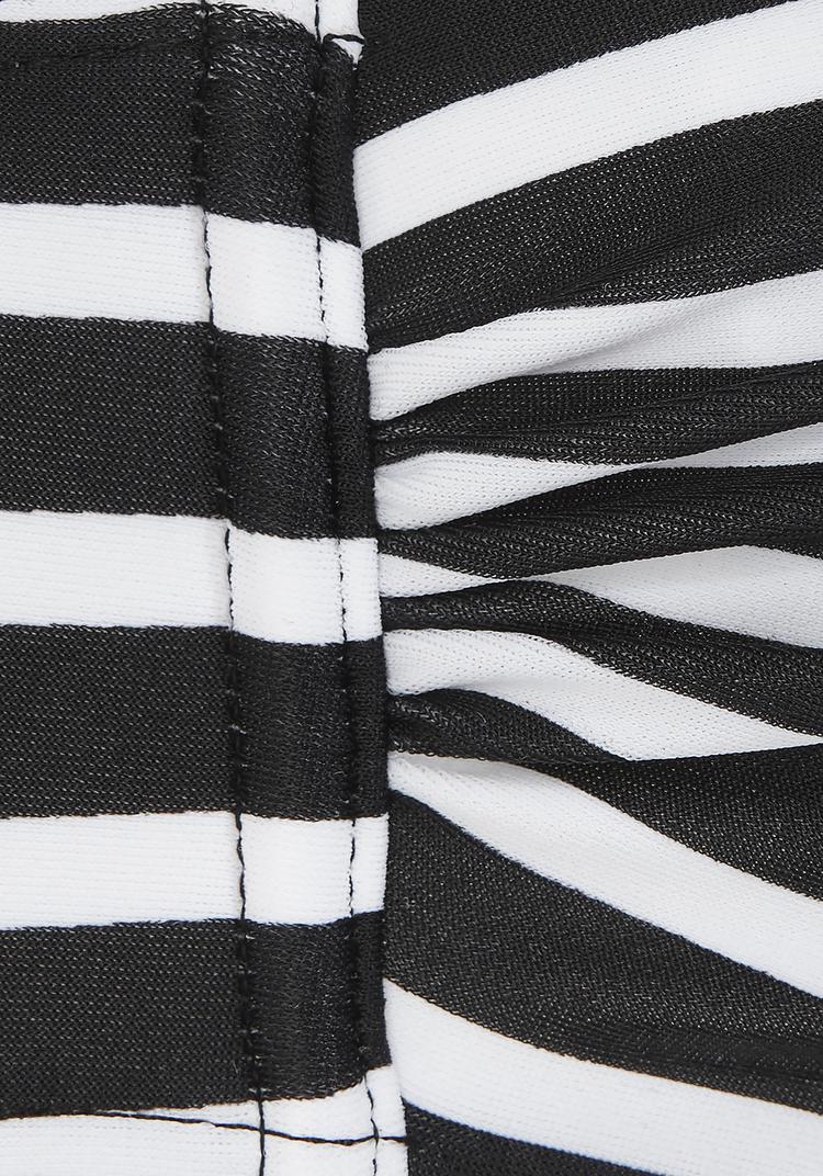 VENICE BEACH VENICE BEACH Bandeau-Bikini-Top Bikini Oberteil Damen - schwarz-wei&szlig; - 0 | SportScheck