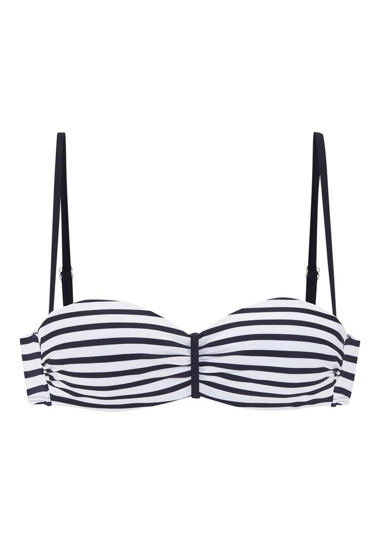 VENICE BEACH VENICE BEACH Bandeau-Bikini-Top Bikini Oberteil Damen - marine-wei&szlig; - 0 | SportScheck