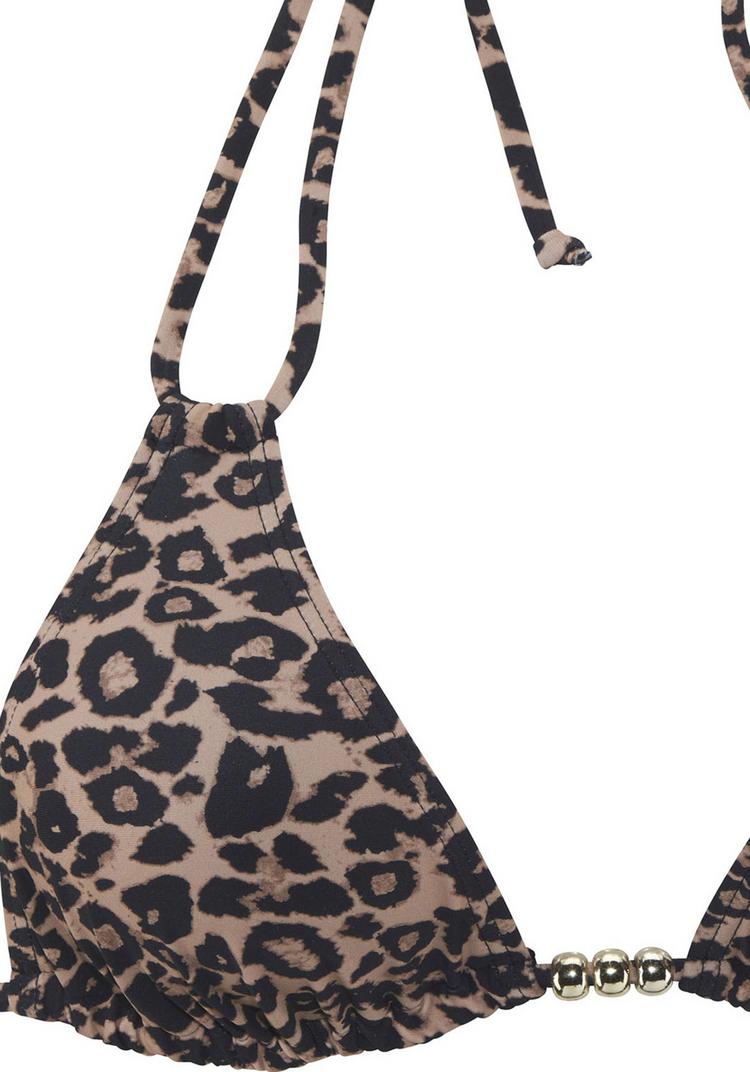 Vivance Vivance Triangel-Bikini-Top Bikini Oberteil Damen - schwarz nougat bedruckt - 0 | SportScheck