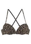 Vivance Push-Up-Bikini-Top Bikini Oberteil Damen - schwarz nougat bedruckt