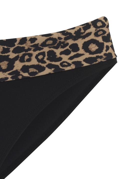 Rückansicht von Vivance Bikini-Hose Bikini Hose Damen schwarz nougat bedruckt