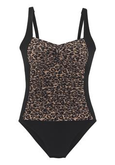 Vivance Badeanzug Badeanzug Damen schwarz nougat bedruckt