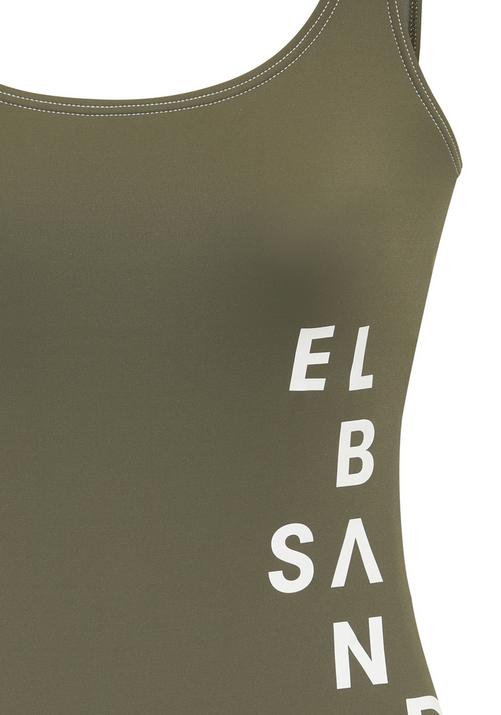 Rückansicht von ELBSAND Badeanzug Badeanzug Damen olive
