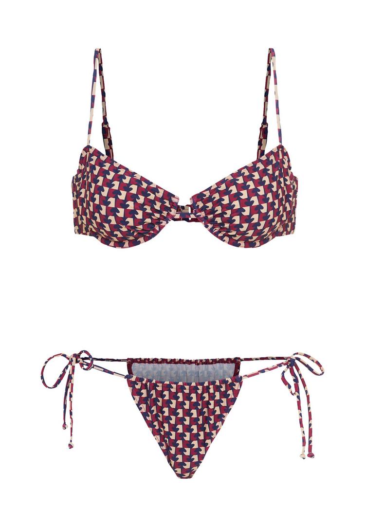 LSCN by Lascana LSCN by Lascana B&uuml;gel-Bikini Bikini Set Damen - bordeaux - 0 | SportScheck