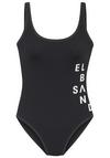 ELBSAND Badeanzug Badeanzug Damen - schwarz