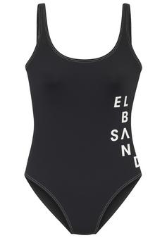 ELBSAND Badeanzug Badeanzug Damen schwarz