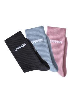 Copenhagen Studios Tennissocken Sportsocken anthrazit hell blau rosa