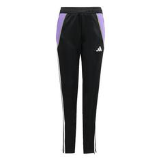 adidas Tiro 24 Slim Kids Trainingshose Trainingshose Kinder Black / Purple Rush