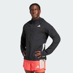 Rückansicht von adidas Adizero Laufjacke Laufjacke Herren Black / Black