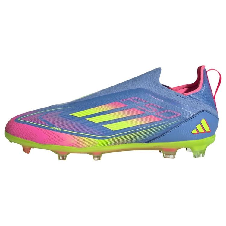 adidas adidas F50 Elite Laceless Kids FG Fu&szlig;ballschuh Fu&szlig;ballschuhe Kinder - Blue Fusion / Lucid Lemon / Lucid Pink - 0 | SportScheck
