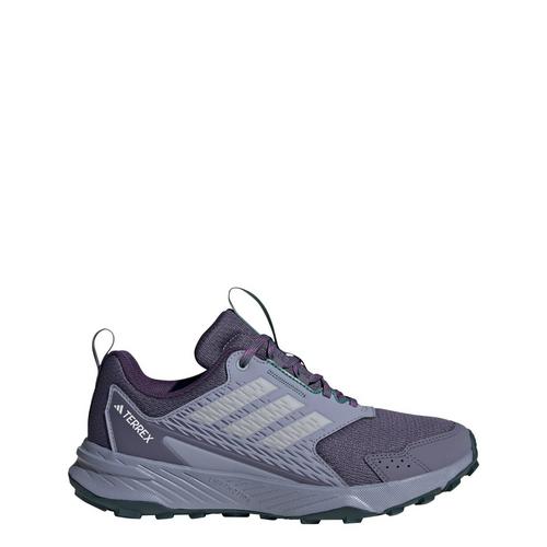 Rückansicht von adidas Tracefinder Trailrunning-Schuh Trailrunning Schuhe Damen Preloved Violet / Glory Grey / Preloved Teal