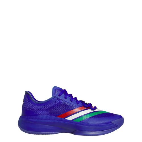 Rückansicht von adidas Adizero Select 3.0 Schuh Basketballschuhe Lucid Blue / Gold Metallic / Cloud White
