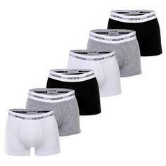 Lacoste Boxershort Hipster Herren Schwarz/Weiß/Grau