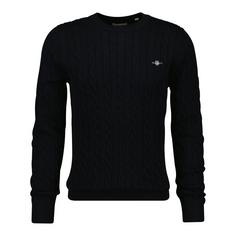 GANT Strickpullover Strickpullover Herren Schwarz