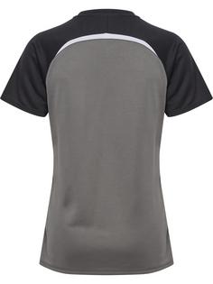 Rückansicht von hummel Funktionsshirt Damen STEEL GRAY/ASPHALT