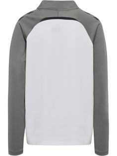 Rückansicht von hummel Funktionssweatshirt Kinder WHITE/STEEL GRAY