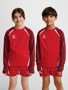 Rückansicht von hummel Funktionssweatshirt Kinder TRUE RED/MAROON