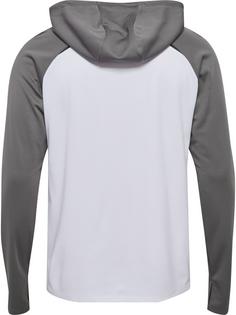 Rückansicht von hummel Funktionssweatshirt Herren WHITE/STEEL GRAY