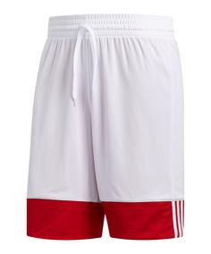 Rückansicht von adidas 3G Speed Reversible Short Sweathose Herren rot
