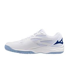 Rückansicht von Mizuno Weiß Hallenschuhe Herren weiss