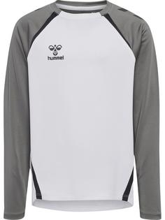 hummel Funktionssweatshirt Kinder WHITE/STEEL GRAY